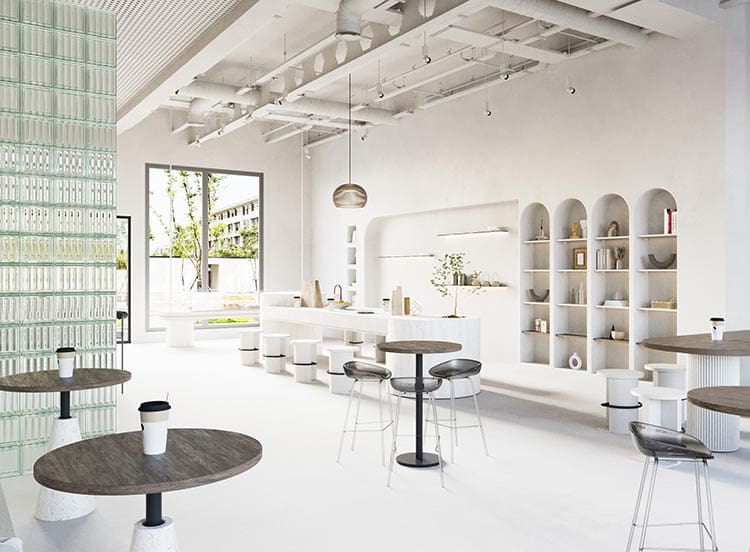Customized tenant improvement with modern design elements